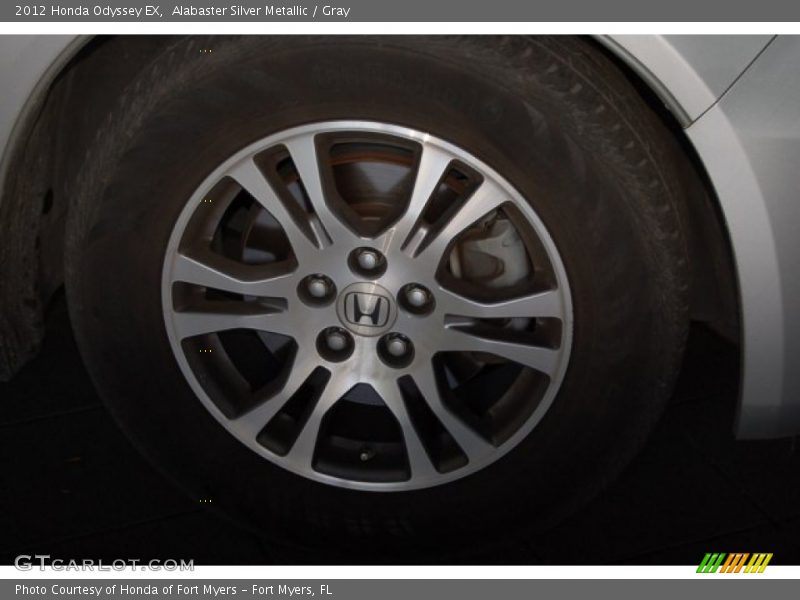 Alabaster Silver Metallic / Gray 2012 Honda Odyssey EX