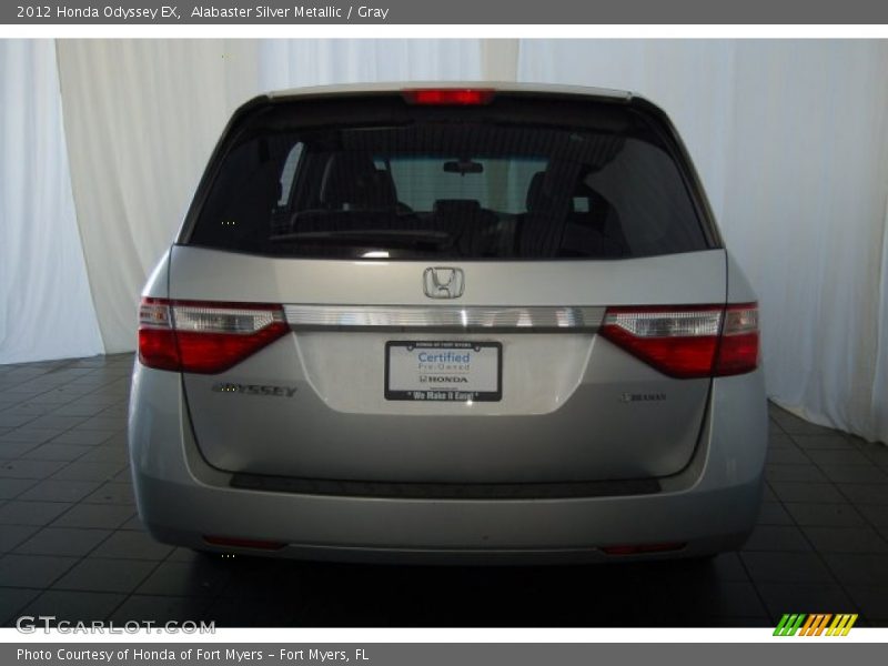 Alabaster Silver Metallic / Gray 2012 Honda Odyssey EX