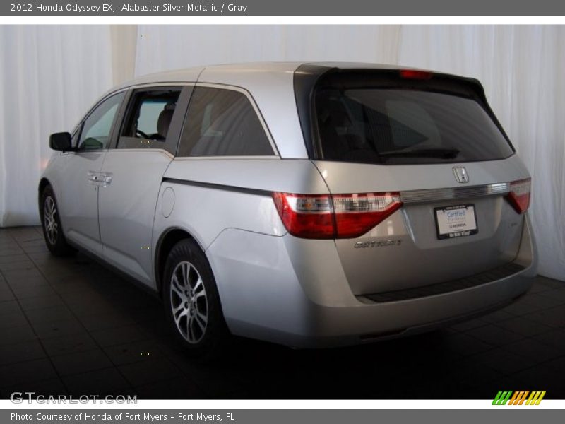 Alabaster Silver Metallic / Gray 2012 Honda Odyssey EX