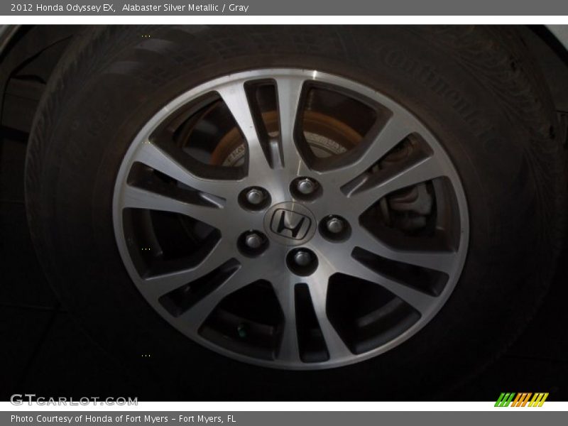 Alabaster Silver Metallic / Gray 2012 Honda Odyssey EX