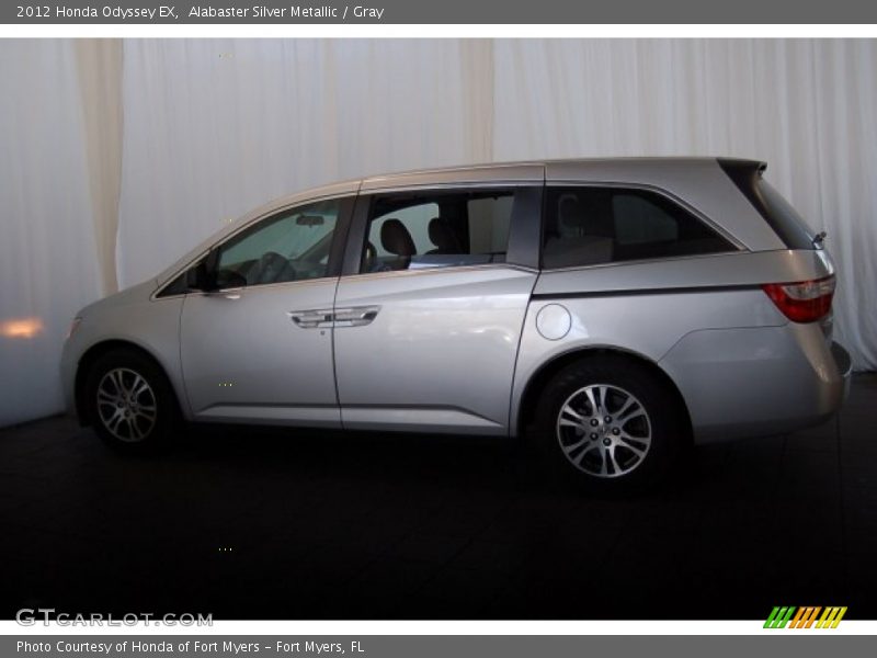 Alabaster Silver Metallic / Gray 2012 Honda Odyssey EX