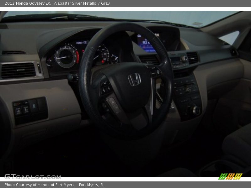 Alabaster Silver Metallic / Gray 2012 Honda Odyssey EX