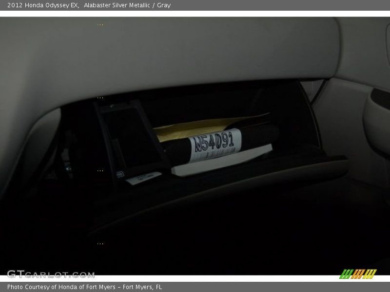 Alabaster Silver Metallic / Gray 2012 Honda Odyssey EX