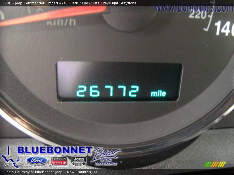 Black / Dark Slate Gray/Light Graystone 2006 Jeep Commander Limited 4x4