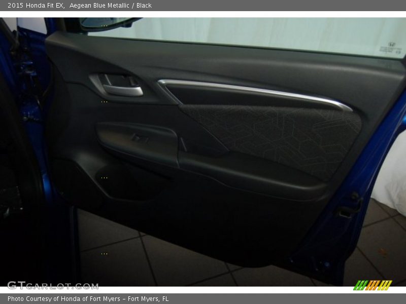 Aegean Blue Metallic / Black 2015 Honda Fit EX