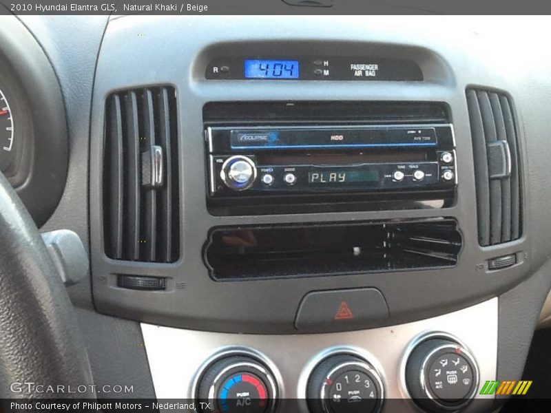 Natural Khaki / Beige 2010 Hyundai Elantra GLS