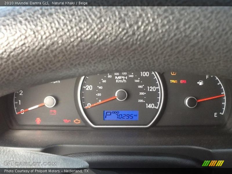 Natural Khaki / Beige 2010 Hyundai Elantra GLS