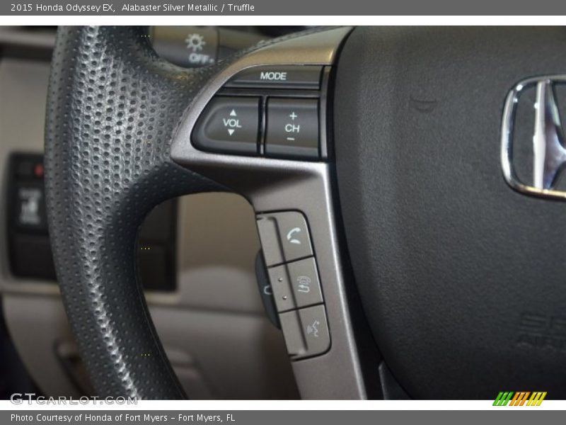 Alabaster Silver Metallic / Truffle 2015 Honda Odyssey EX