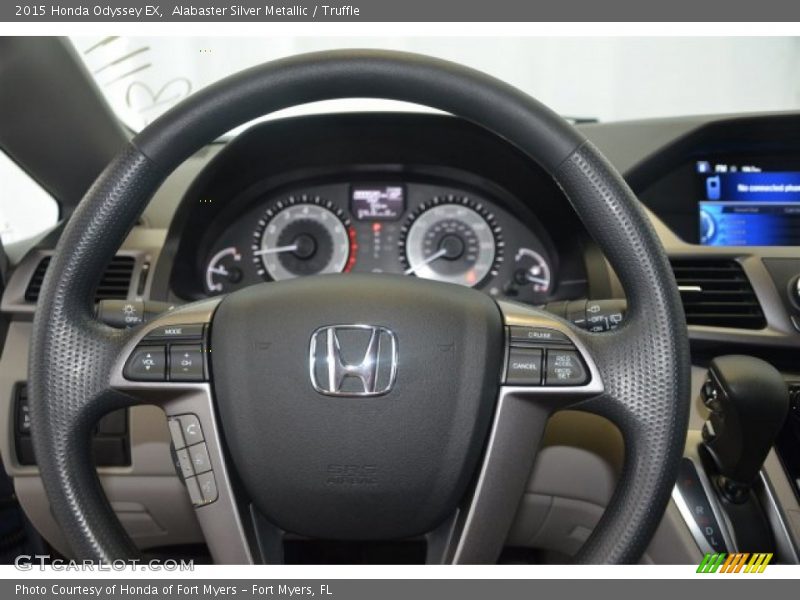 Alabaster Silver Metallic / Truffle 2015 Honda Odyssey EX