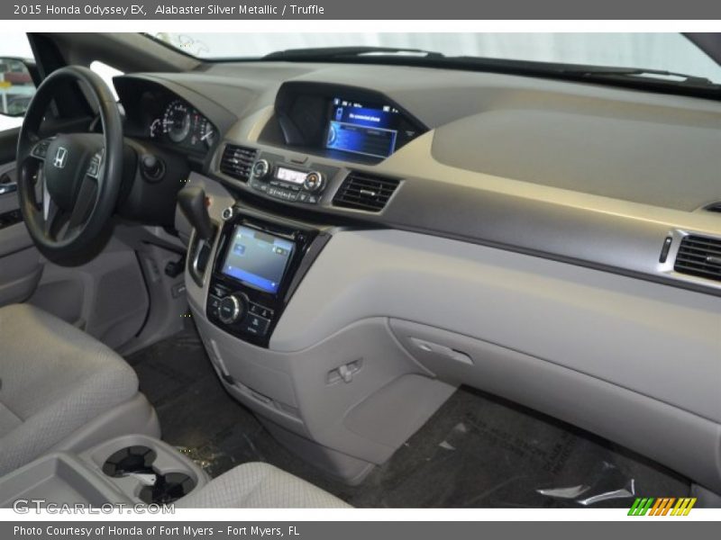 Alabaster Silver Metallic / Truffle 2015 Honda Odyssey EX