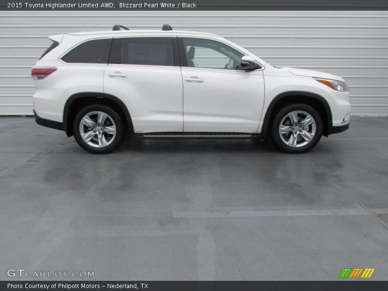 Blizzard Pearl White / Black 2015 Toyota Highlander Limited AWD
