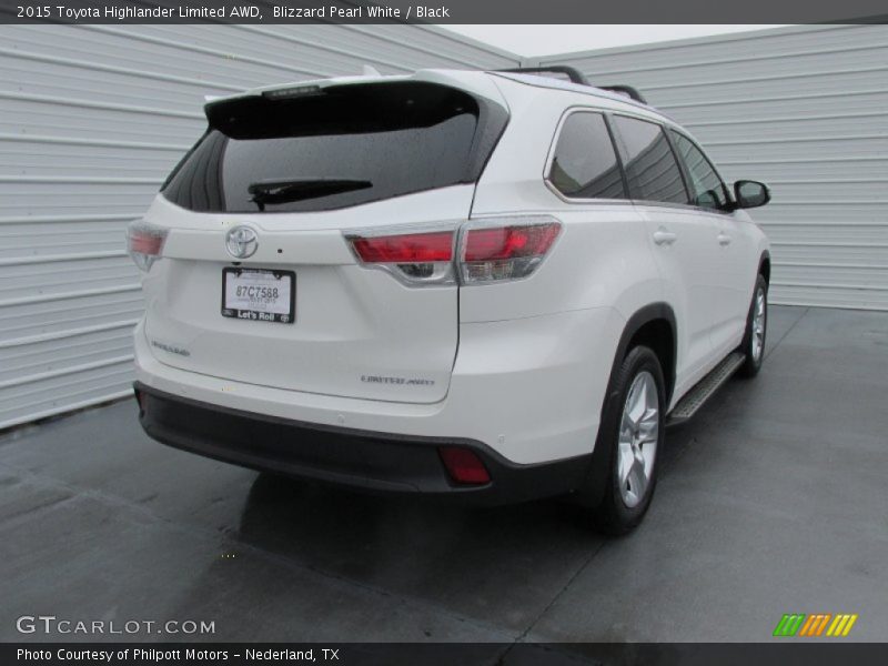 Blizzard Pearl White / Black 2015 Toyota Highlander Limited AWD