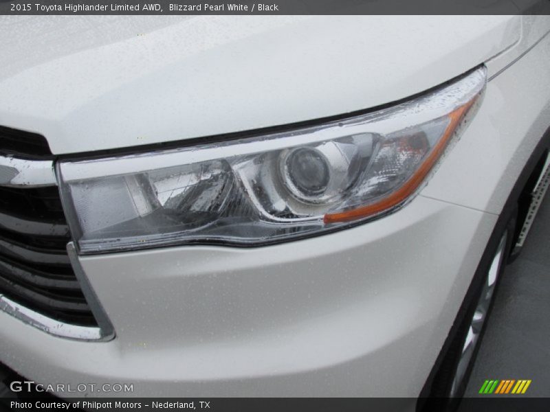 Blizzard Pearl White / Black 2015 Toyota Highlander Limited AWD