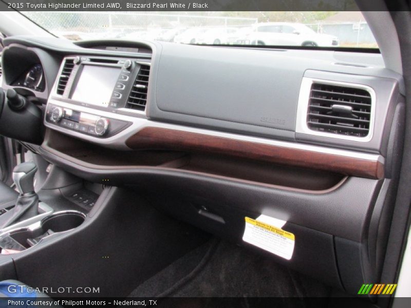 Blizzard Pearl White / Black 2015 Toyota Highlander Limited AWD