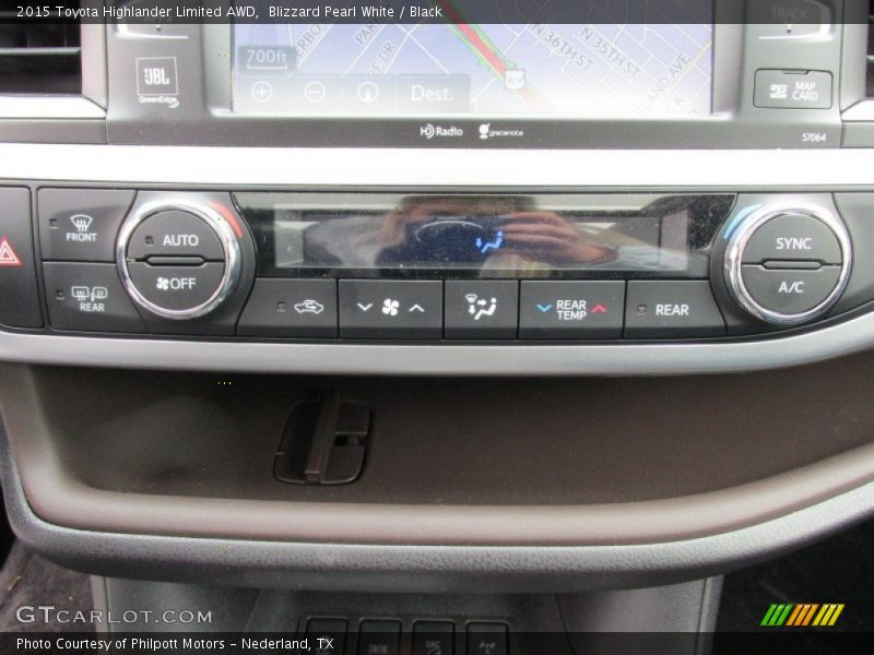 Blizzard Pearl White / Black 2015 Toyota Highlander Limited AWD