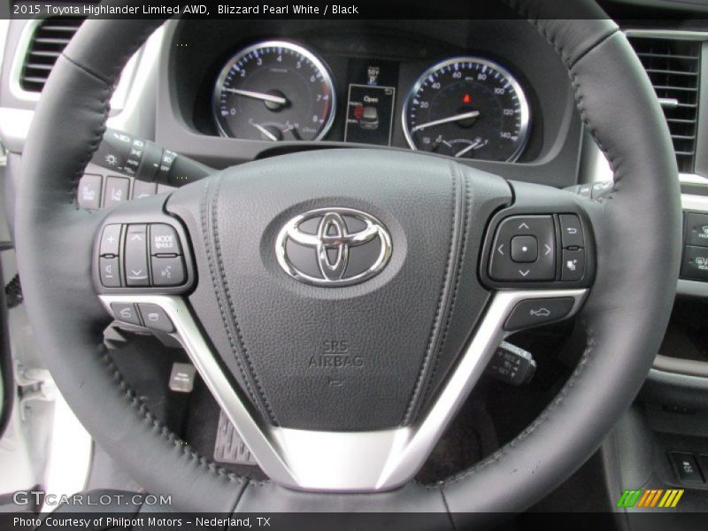 Blizzard Pearl White / Black 2015 Toyota Highlander Limited AWD
