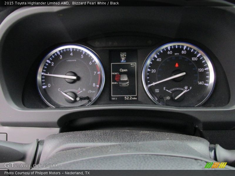 Blizzard Pearl White / Black 2015 Toyota Highlander Limited AWD