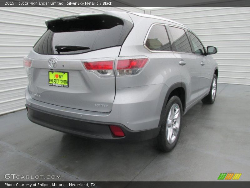 Silver Sky Metallic / Black 2015 Toyota Highlander Limited