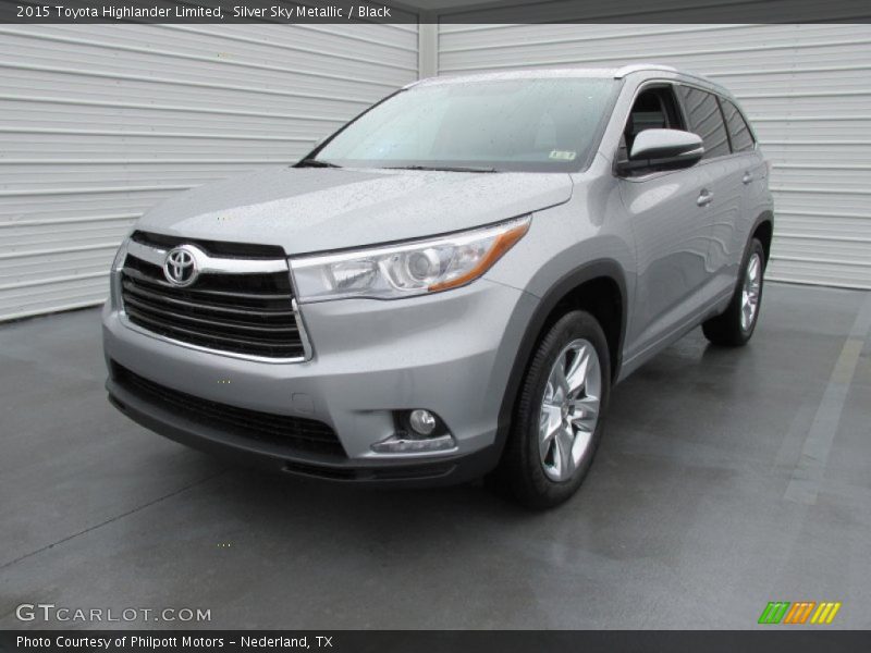 Silver Sky Metallic / Black 2015 Toyota Highlander Limited