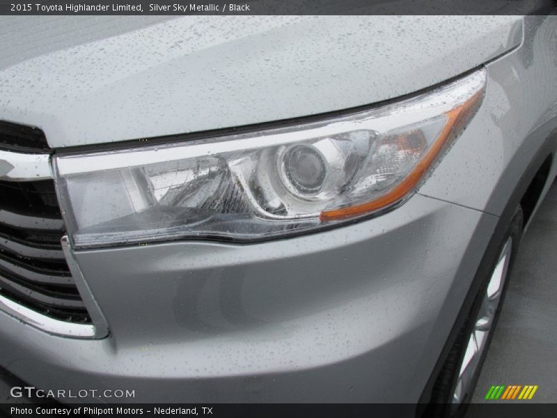 Silver Sky Metallic / Black 2015 Toyota Highlander Limited