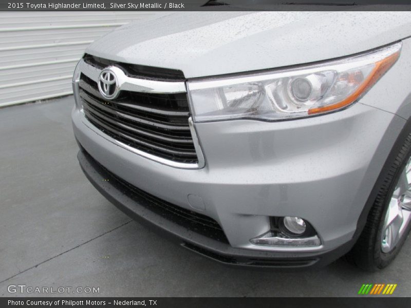 Silver Sky Metallic / Black 2015 Toyota Highlander Limited