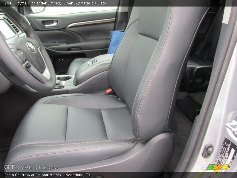Silver Sky Metallic / Black 2015 Toyota Highlander Limited