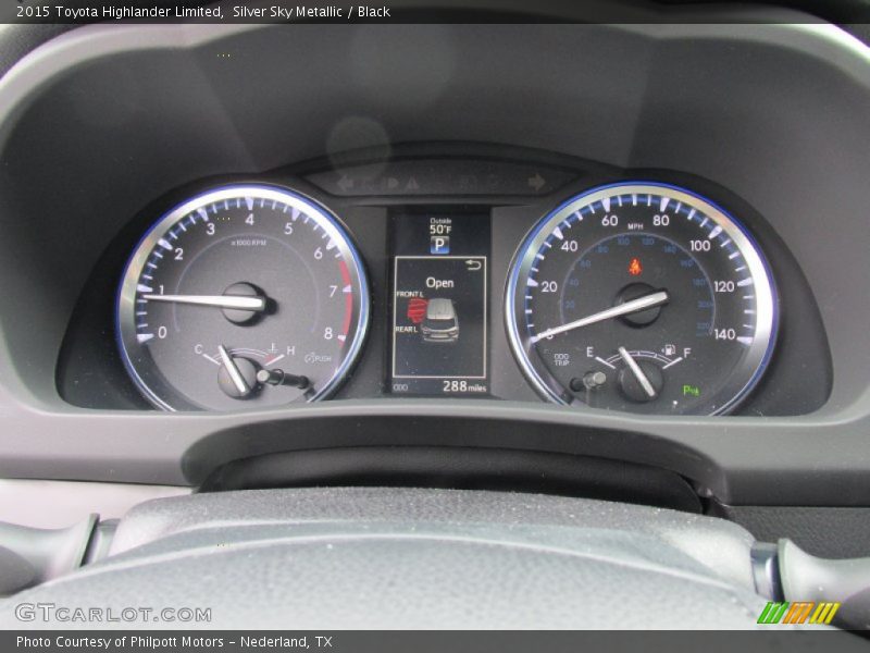  2015 Highlander Limited Limited Gauges