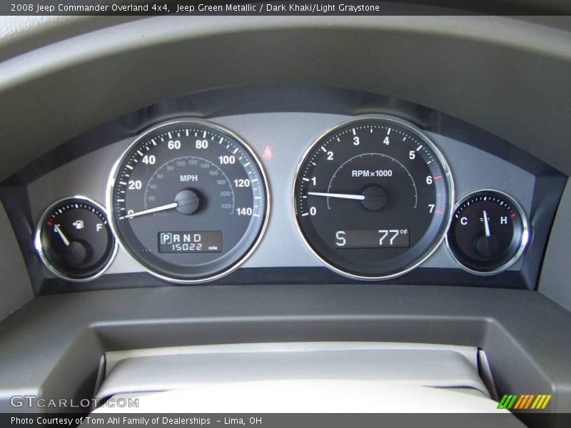 Jeep Green Metallic / Dark Khaki/Light Graystone 2008 Jeep Commander Overland 4x4