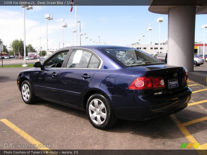 Deep Ocean Blue / Gray 2008 Kia Optima LX