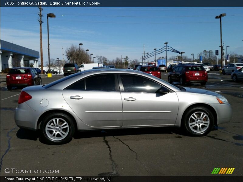 Liquid Silver Metallic / Ebony 2005 Pontiac G6 Sedan