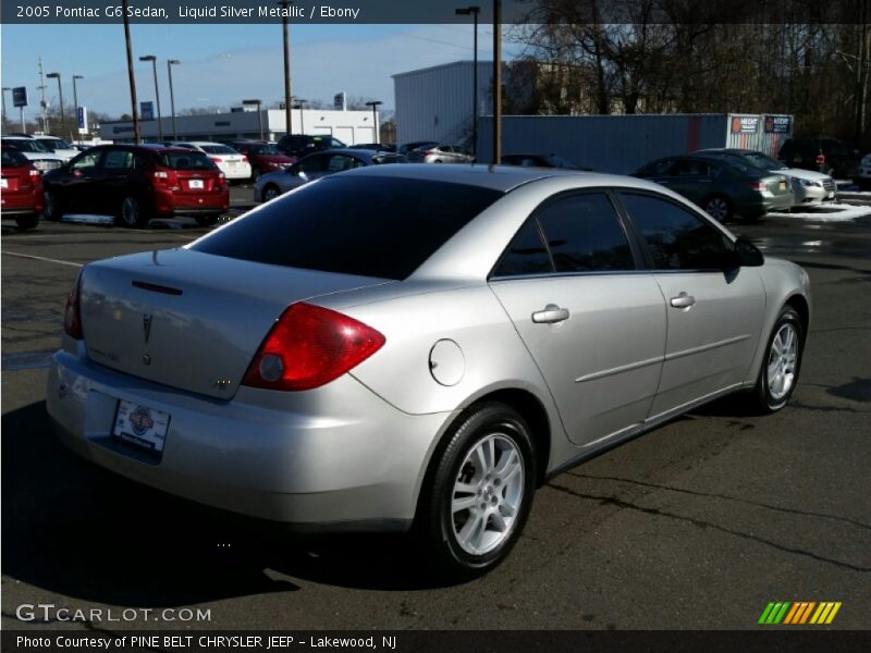 Liquid Silver Metallic / Ebony 2005 Pontiac G6 Sedan