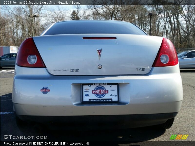 Liquid Silver Metallic / Ebony 2005 Pontiac G6 Sedan