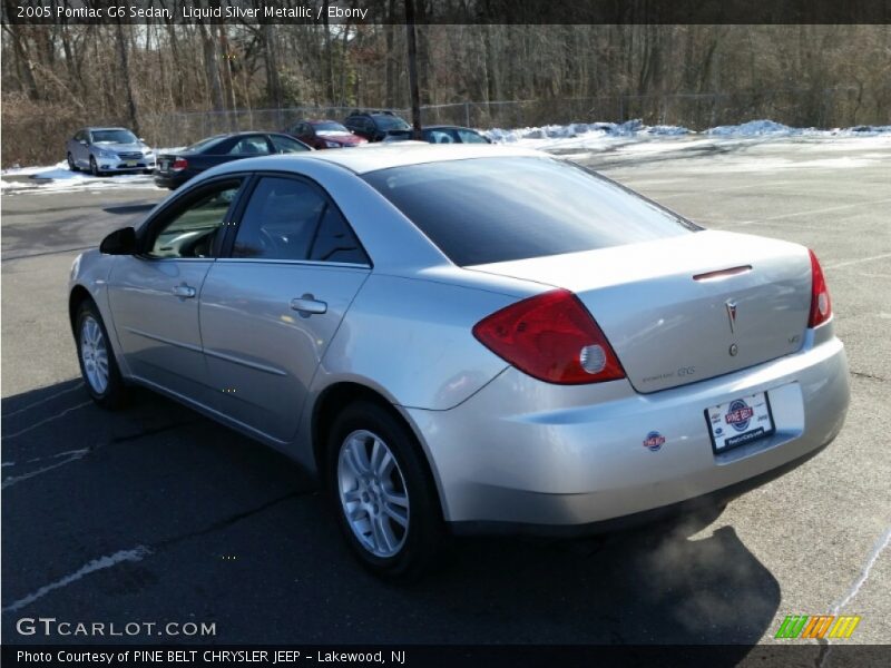 Liquid Silver Metallic / Ebony 2005 Pontiac G6 Sedan