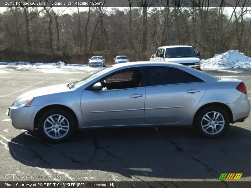 Liquid Silver Metallic / Ebony 2005 Pontiac G6 Sedan