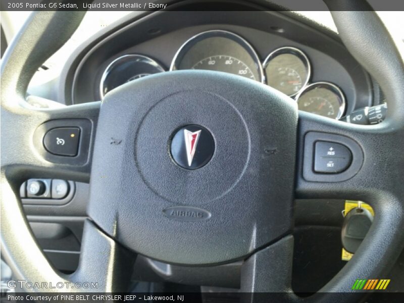 Liquid Silver Metallic / Ebony 2005 Pontiac G6 Sedan