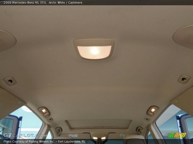 Arctic White / Cashmere 2009 Mercedes-Benz ML 350