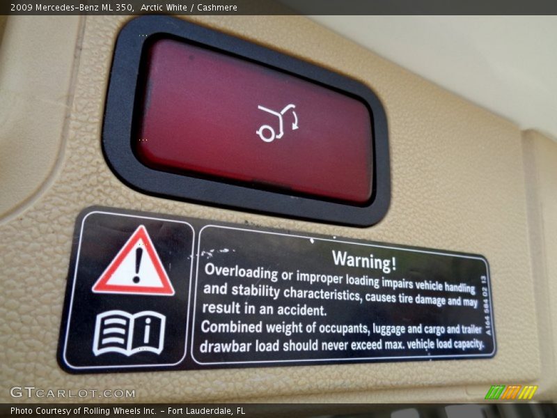 Arctic White / Cashmere 2009 Mercedes-Benz ML 350