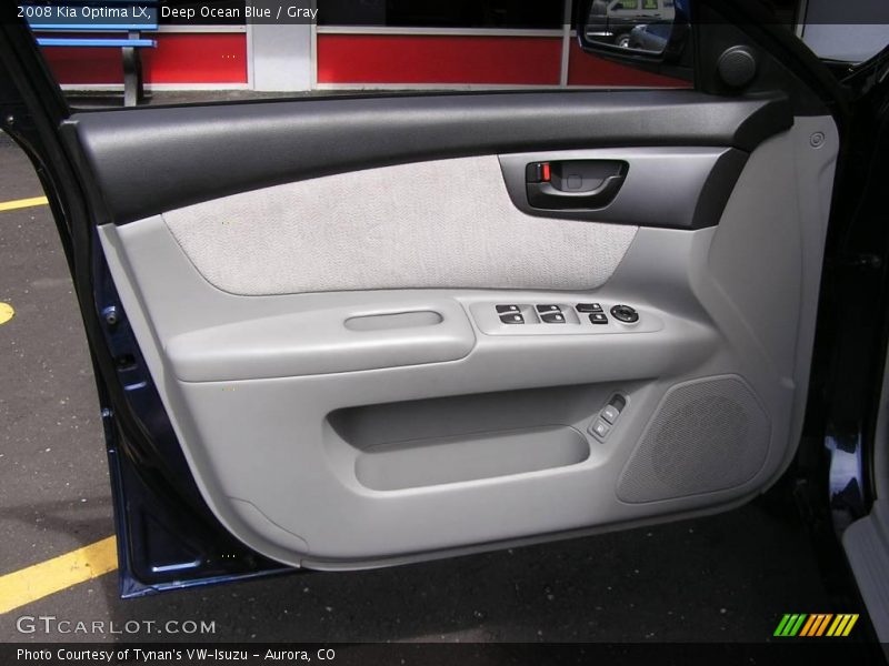 Deep Ocean Blue / Gray 2008 Kia Optima LX