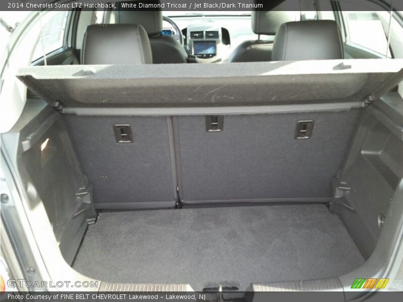 White Diamond Tricoat / Jet Black/Dark Titanium 2014 Chevrolet Sonic LTZ Hatchback