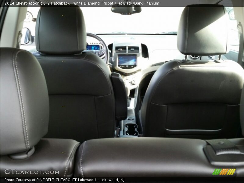 White Diamond Tricoat / Jet Black/Dark Titanium 2014 Chevrolet Sonic LTZ Hatchback