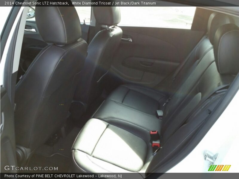 White Diamond Tricoat / Jet Black/Dark Titanium 2014 Chevrolet Sonic LTZ Hatchback