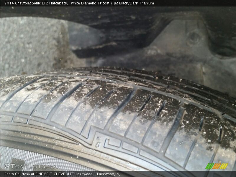White Diamond Tricoat / Jet Black/Dark Titanium 2014 Chevrolet Sonic LTZ Hatchback