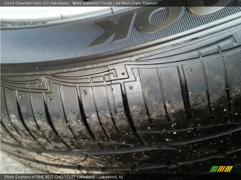 White Diamond Tricoat / Jet Black/Dark Titanium 2014 Chevrolet Sonic LTZ Hatchback