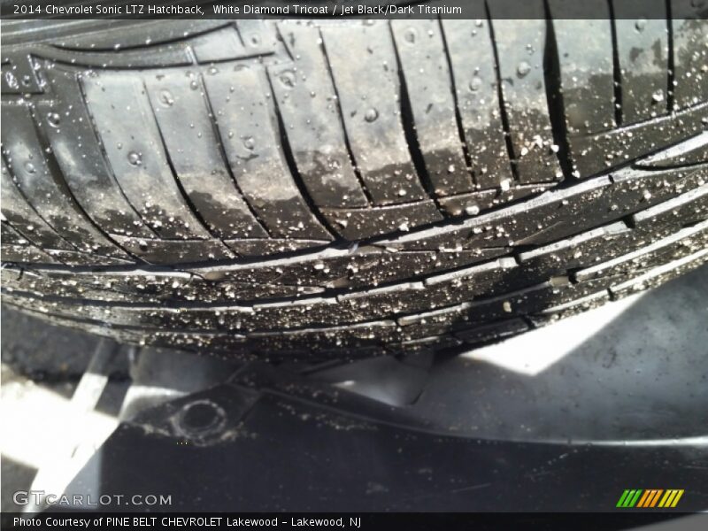 White Diamond Tricoat / Jet Black/Dark Titanium 2014 Chevrolet Sonic LTZ Hatchback