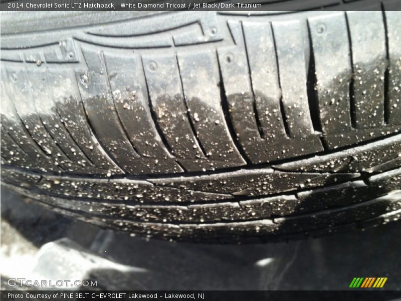 White Diamond Tricoat / Jet Black/Dark Titanium 2014 Chevrolet Sonic LTZ Hatchback