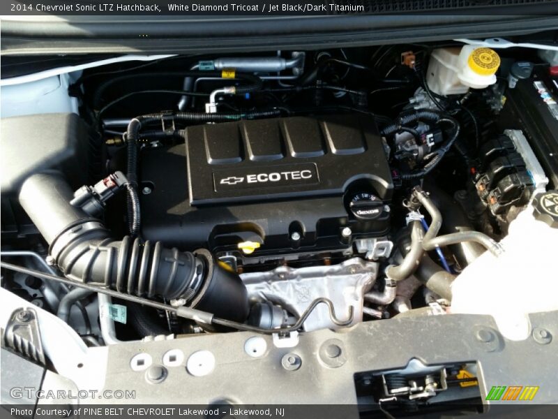 White Diamond Tricoat / Jet Black/Dark Titanium 2014 Chevrolet Sonic LTZ Hatchback