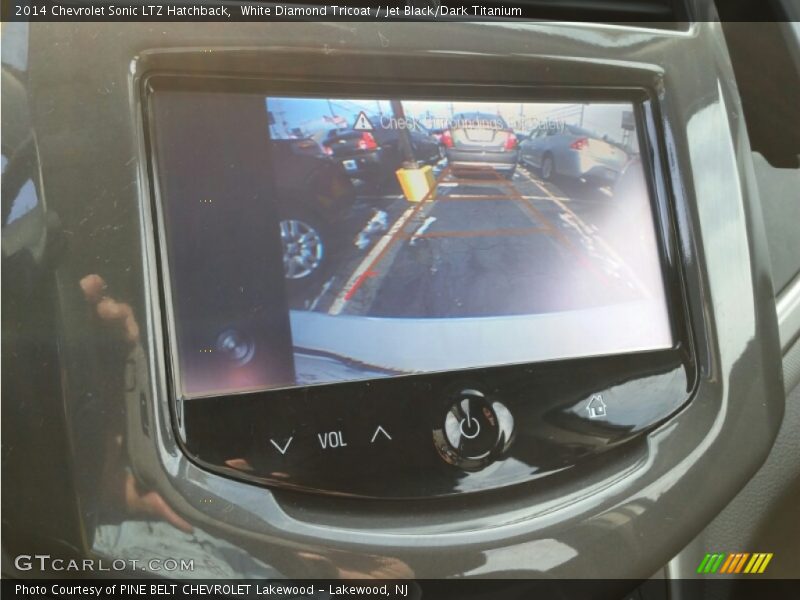 White Diamond Tricoat / Jet Black/Dark Titanium 2014 Chevrolet Sonic LTZ Hatchback