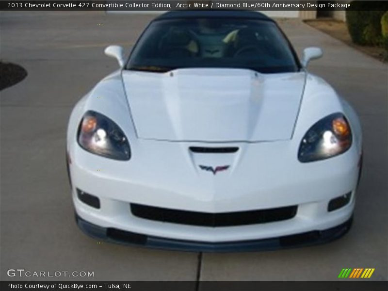 Arctic White / Diamond Blue/60th Anniversary Design Package 2013 Chevrolet Corvette 427 Convertible Collector Edition