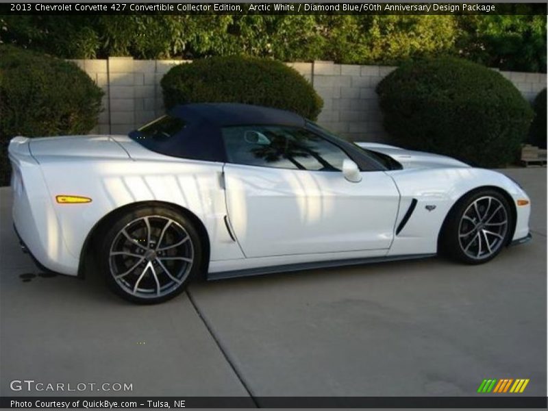 Arctic White / Diamond Blue/60th Anniversary Design Package 2013 Chevrolet Corvette 427 Convertible Collector Edition