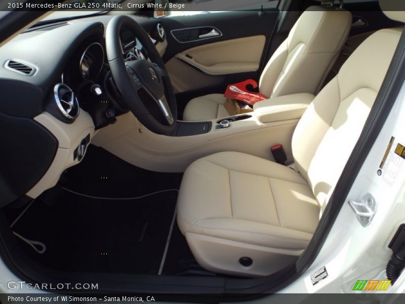 Cirrus White / Beige 2015 Mercedes-Benz GLA 250 4Matic